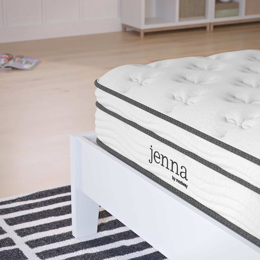 Jenna 8" Innerspring and Foam Narrow Twin Mattress by Modway | Mattresses | Modishstore - 4