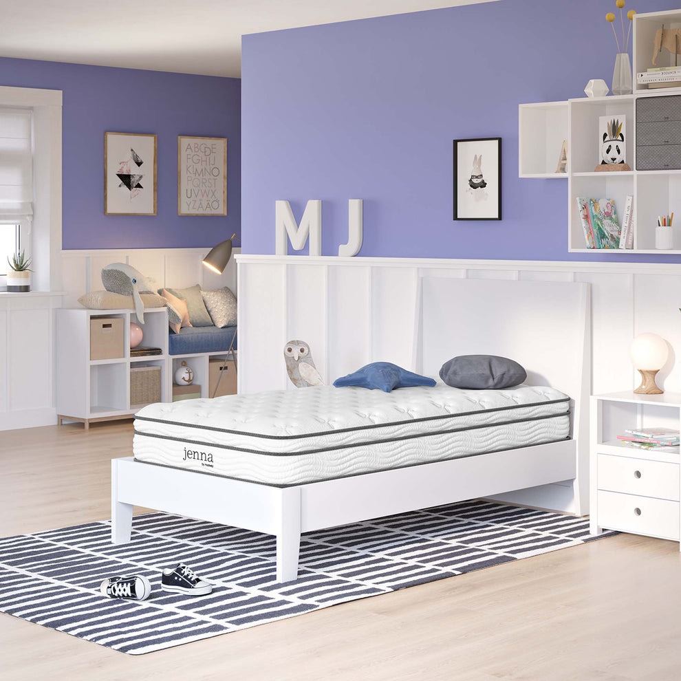 Jenna 8" Innerspring and Foam Narrow Twin Mattress by Modway | Mattresses | Modishstore - 1
