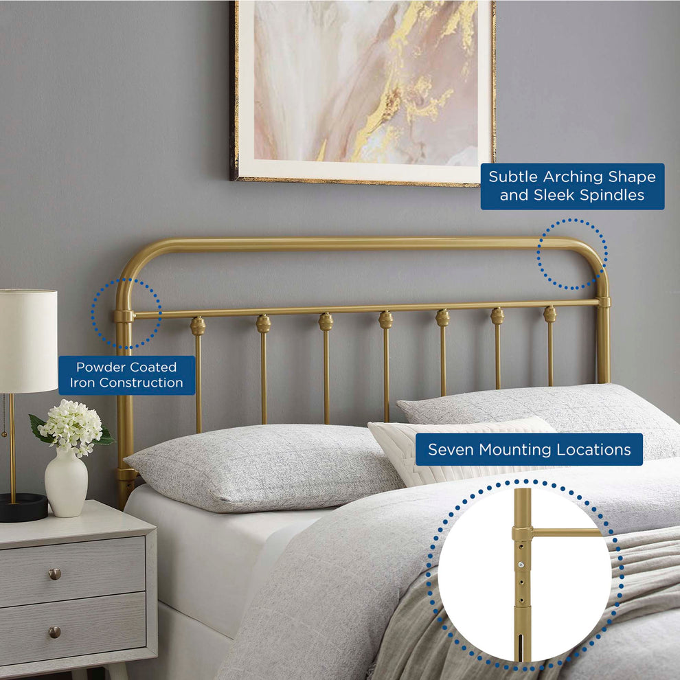 Sage Metal Twin Headboard by Modway | Headboards | Modishstore - 1