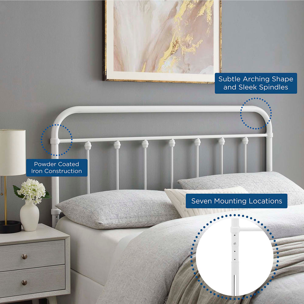 Sage Metal Queen Headboard by Modway | Headboards | Modishstore - 17