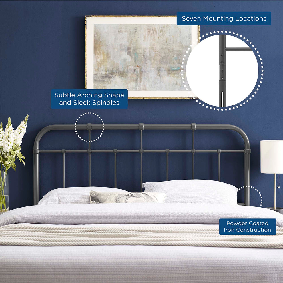 Alessia Metal King Headboard by Modway | Headboards | Modishstore - 11