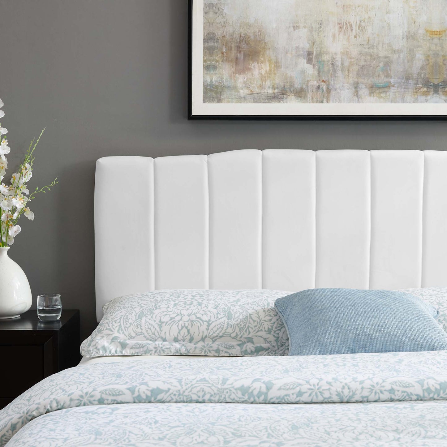 Camilla Channel Tufted Performance Velvet Full/Queen Headboard by Modway | Headboards | Modishstore - 8