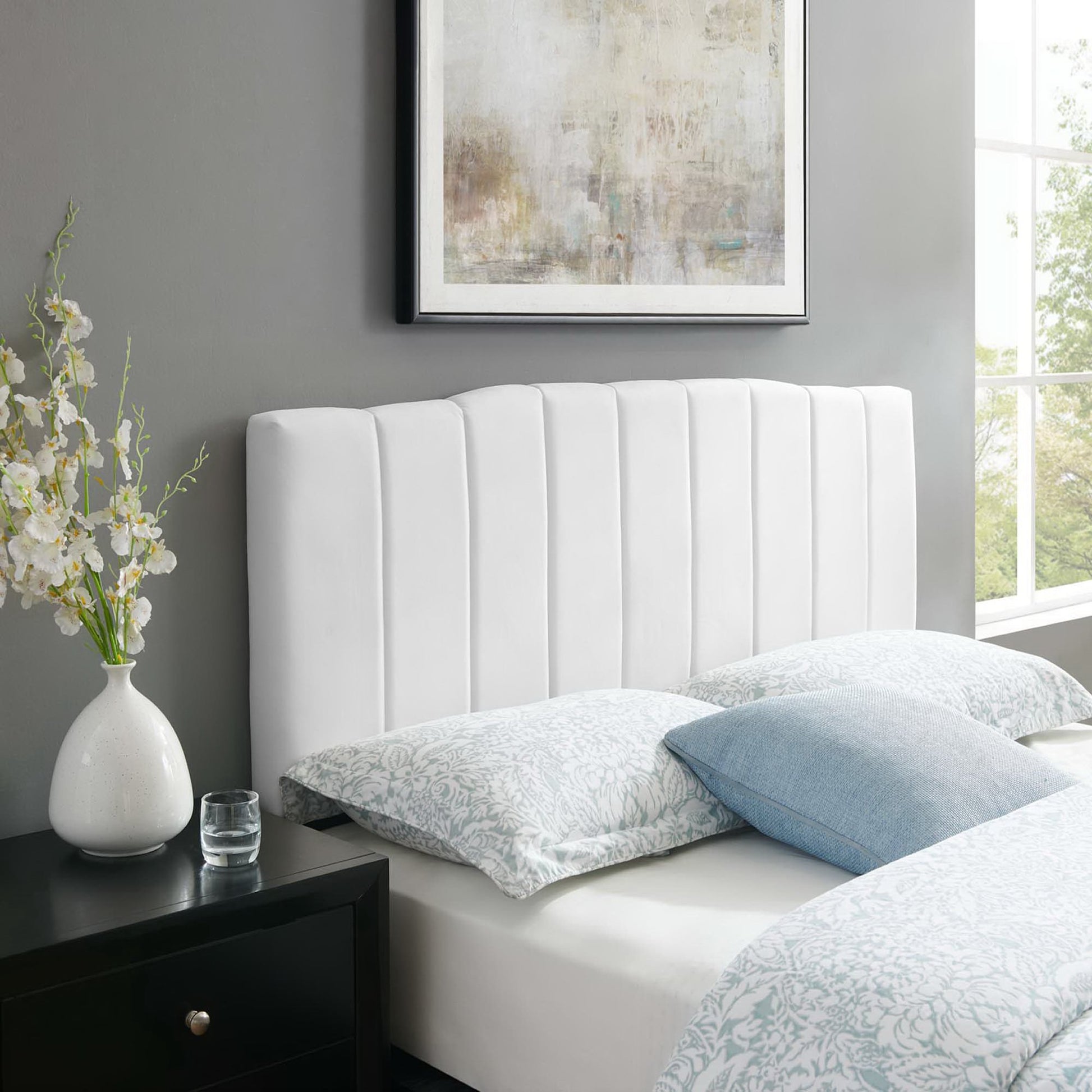 Camilla Channel Tufted Performance Velvet Full/Queen Headboard by Modway | Headboards | Modishstore - 1