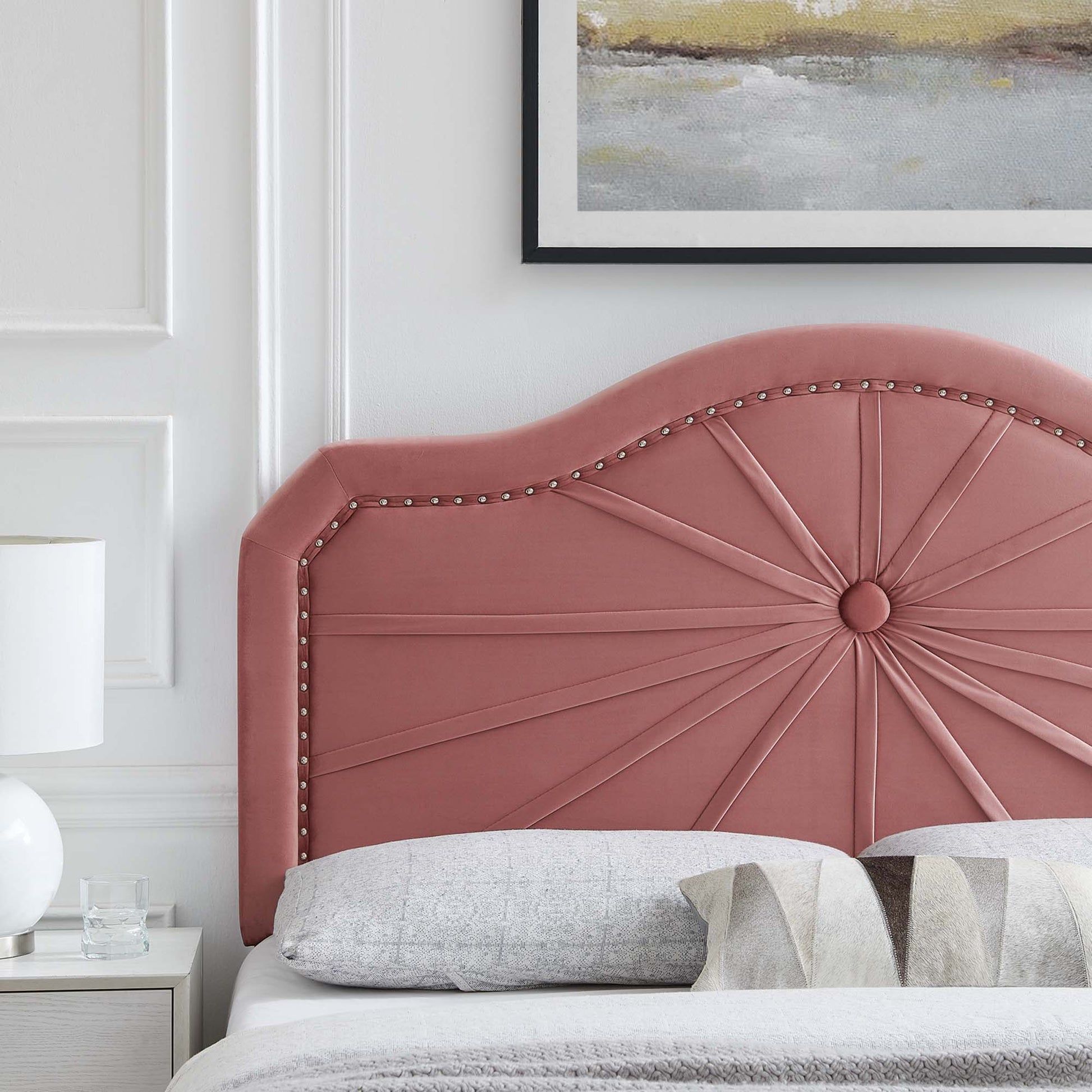 Kristin Pleated Performance Velvet King/California King Headboard by Modway | Headboards | Modishstore - 10
