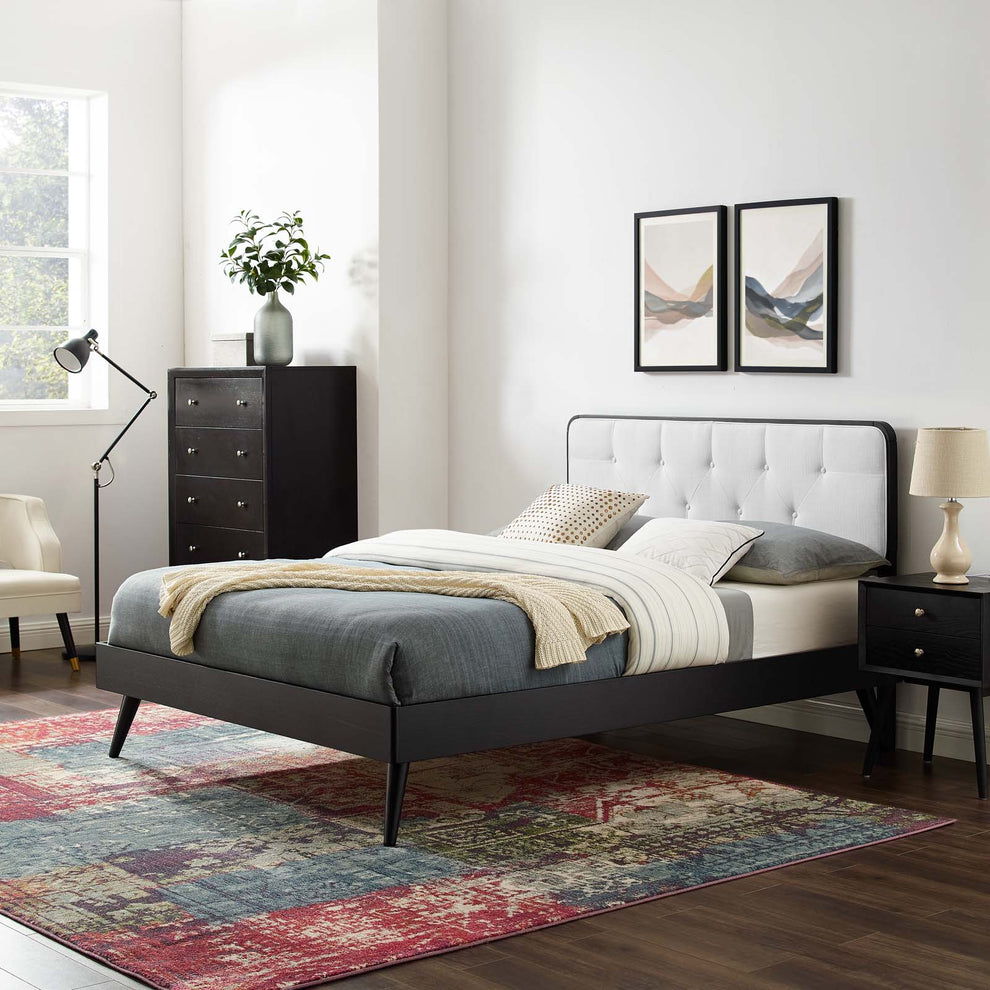 Modway Bridgette Full Wood Platform Bed With Splayed Legs - MOD-6646 | Beds | Modishstore - 21