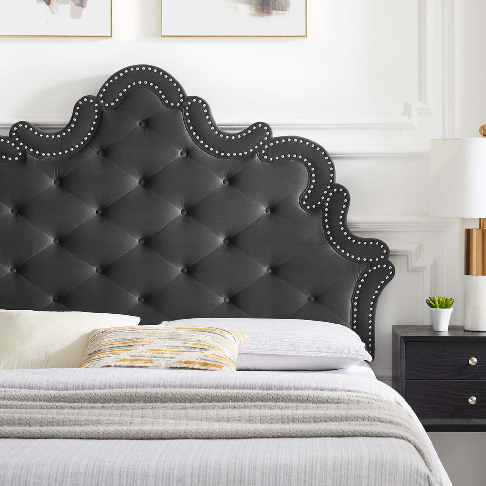 Sasha Button-Tufted Performance Velvet Full Bed By Modway - MOD-6802 | Beds | Modishstore - 36