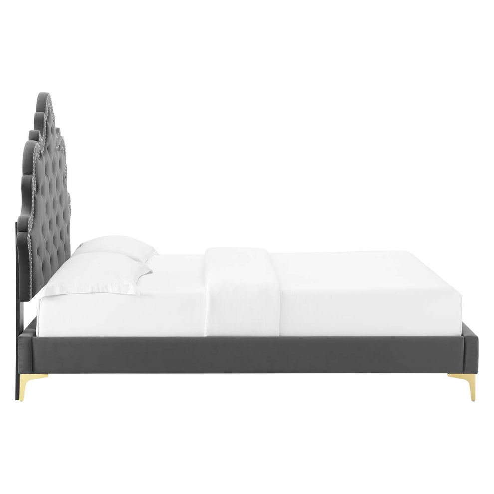 Sasha Button-Tufted Performance Velvet Full Bed By Modway - MOD-6802 | Beds | Modishstore - 39