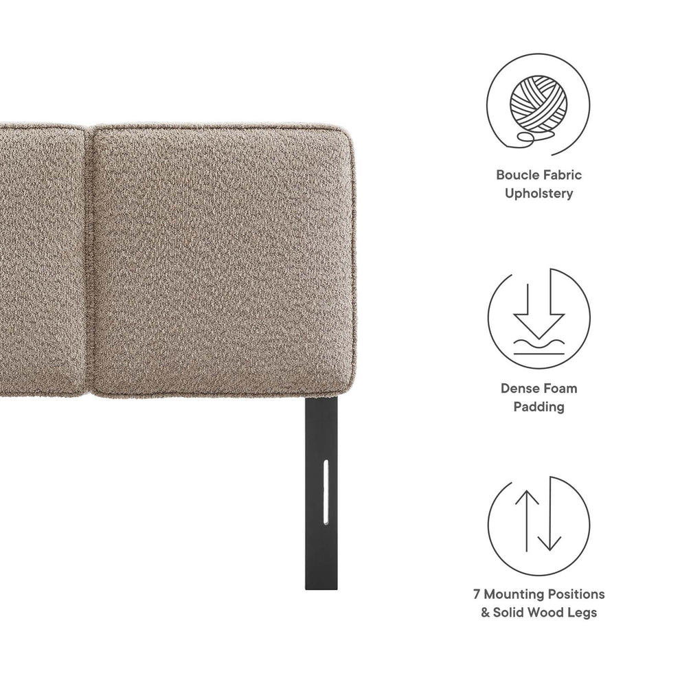 Lindee Boucle Fabric Twin Headboard By Modway - MOD-7145 | Headboards | Modishstore - 13