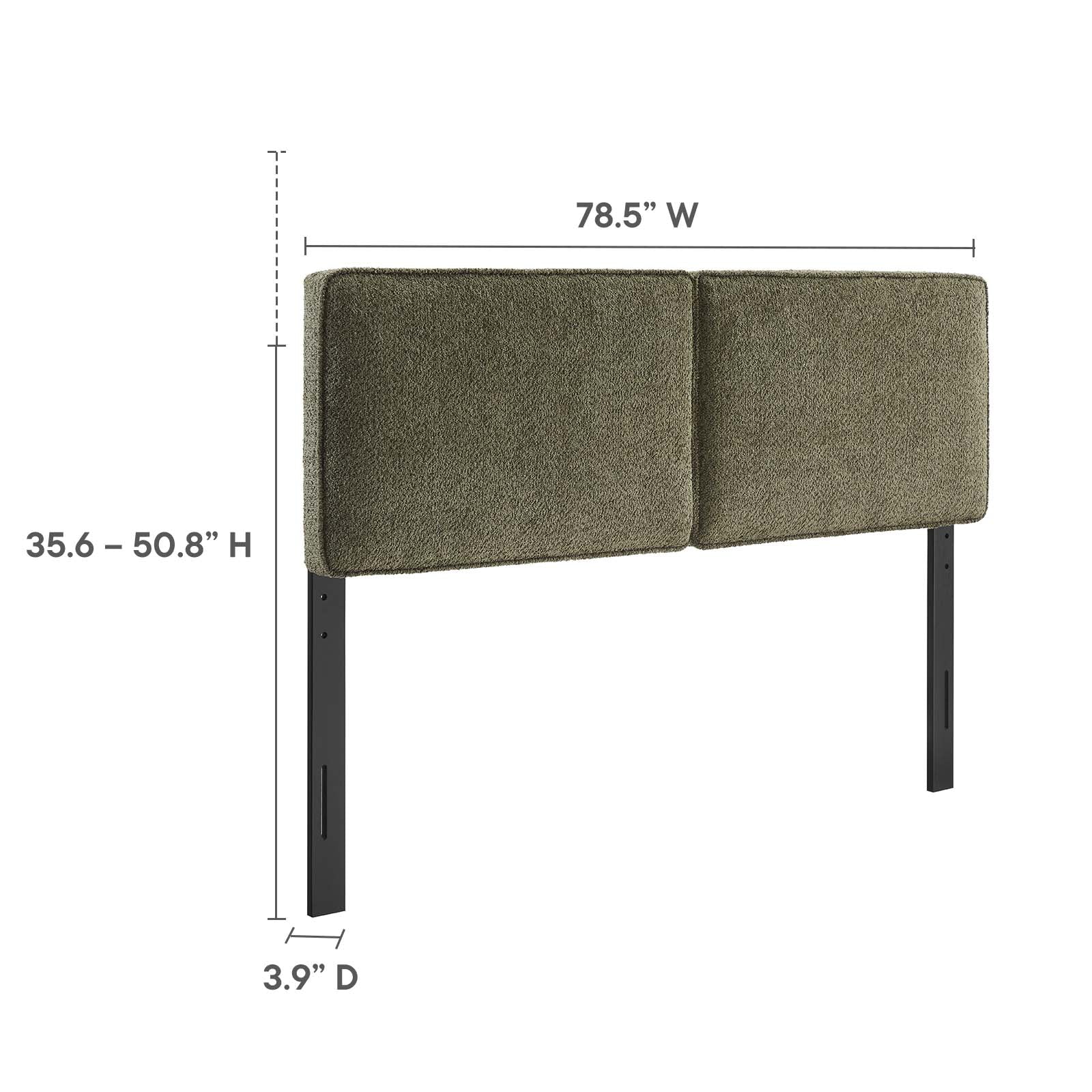 Lindee Boucle Fabric King Headboard By Modway - MOD-7151 | Headboards | Modishstore - 22