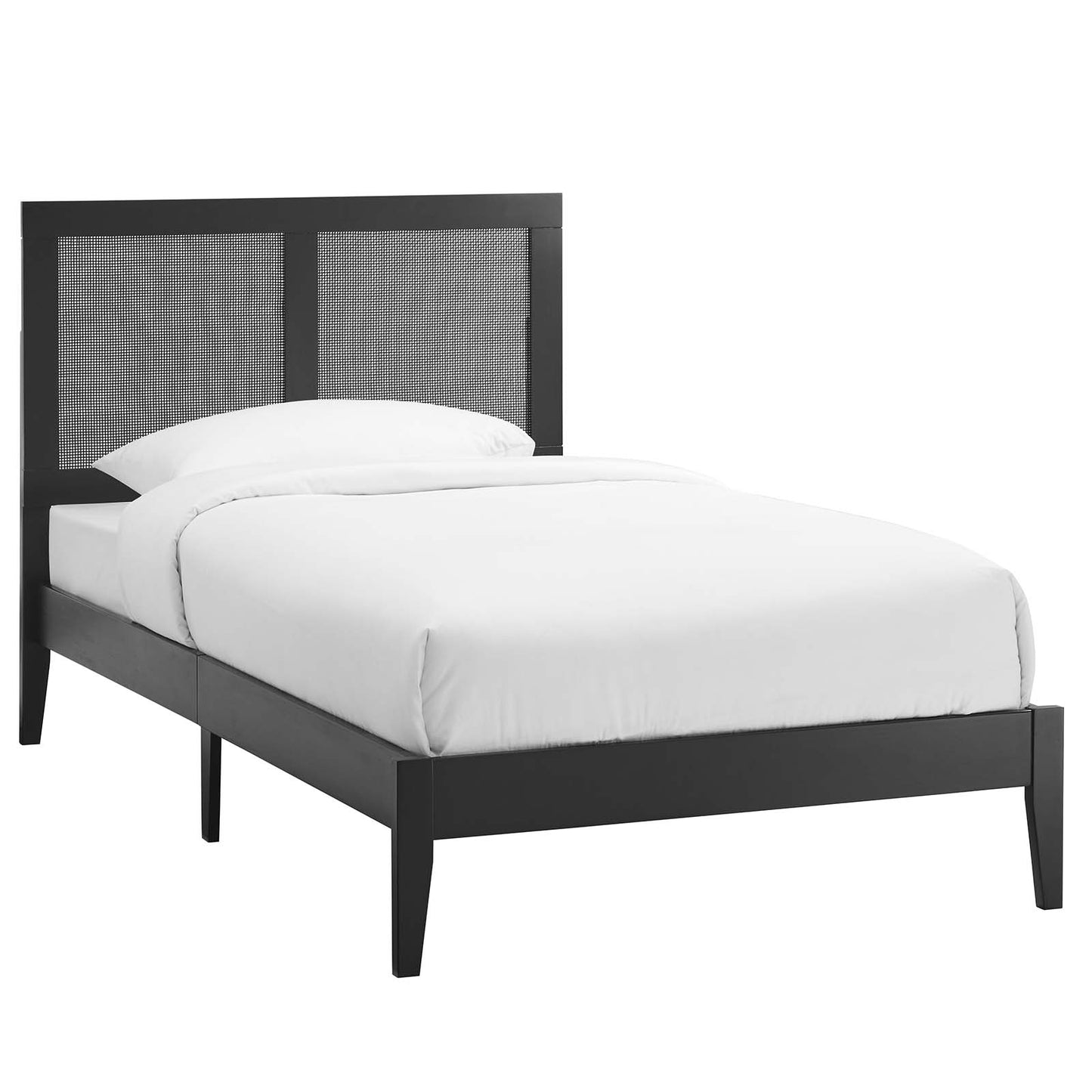 Sirocco Rattan and Wood Twin Platform Bed By Modway - MOD-7152 | Beds | Modishstore - 2