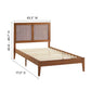 Sirocco Rattan and Wood Twin Platform Bed By Modway - MOD-7152 | Beds | Modishstore - 13