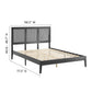 Sirocco Rattan and Wood Full Platform Bed By Modway - MOD-7153 | Beds | Modishstore - 3