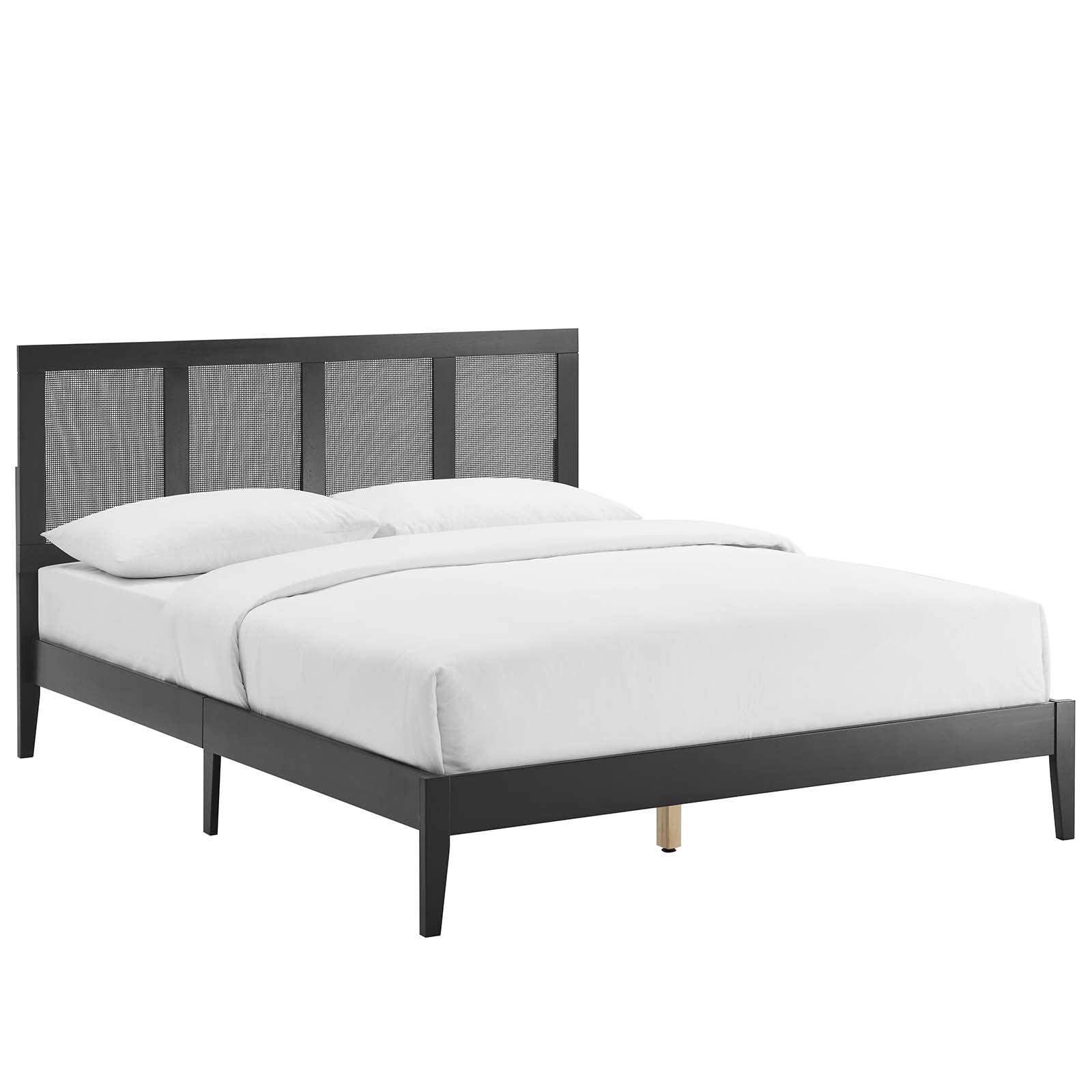 Sirocco Rattan and Wood Queen Platform Bed By Modway - MOD-7154 | Beds | Modishstore - 2