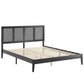 Sirocco Rattan and Wood King Platform Bed By Modway - MOD-7155 | Beds | Modishstore - 5