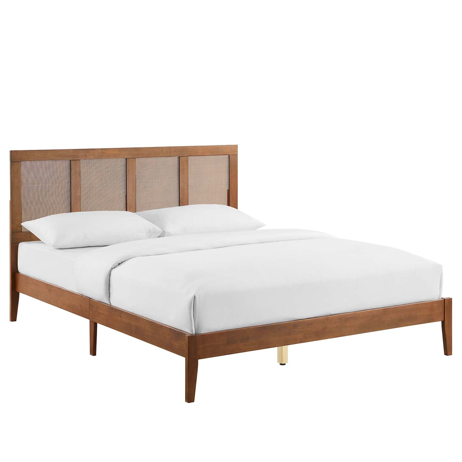 Sirocco Rattan and Wood King Platform Bed By Modway - MOD-7155 | Beds | Modishstore - 12