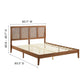 Sirocco Rattan and Wood King Platform Bed By Modway - MOD-7155 | Beds | Modishstore - 13