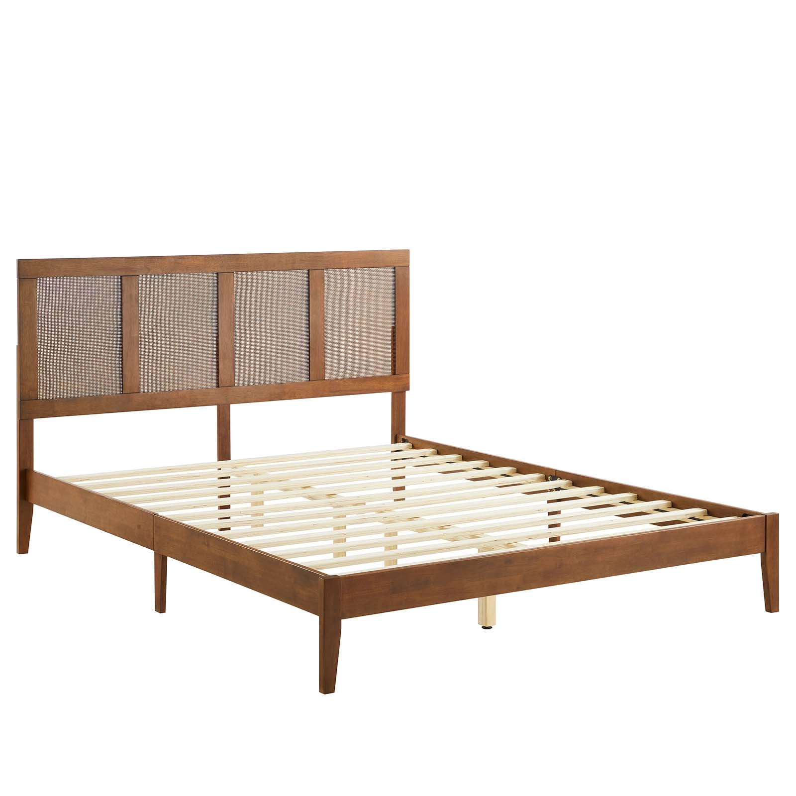Sirocco Rattan and Wood King Platform Bed By Modway - MOD-7155 | Beds | Modishstore - 16