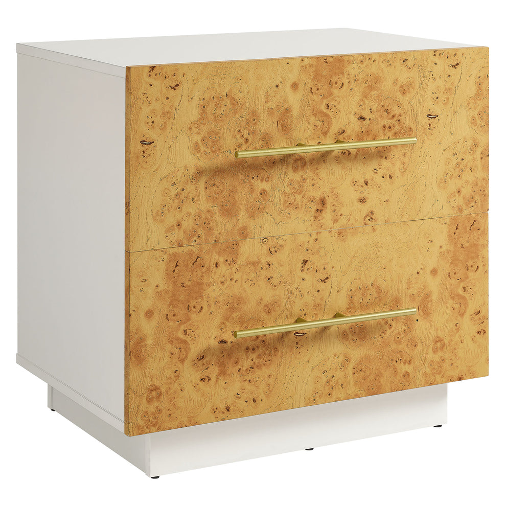 Abel 2-Drawer Burl Wood Nightstand by Modway | Drawers | Modishstore - 2