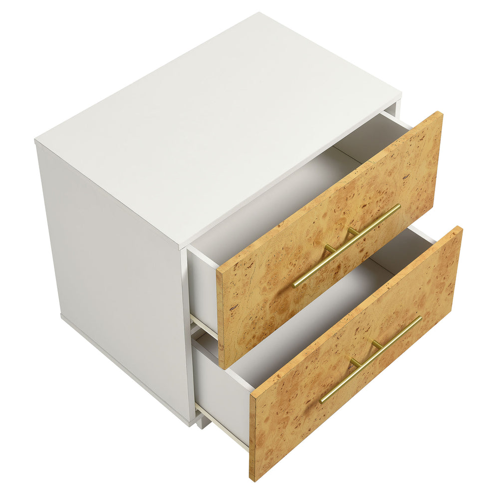 Abel 2-Drawer Burl Wood Nightstand by Modway | Drawers | Modishstore - 5