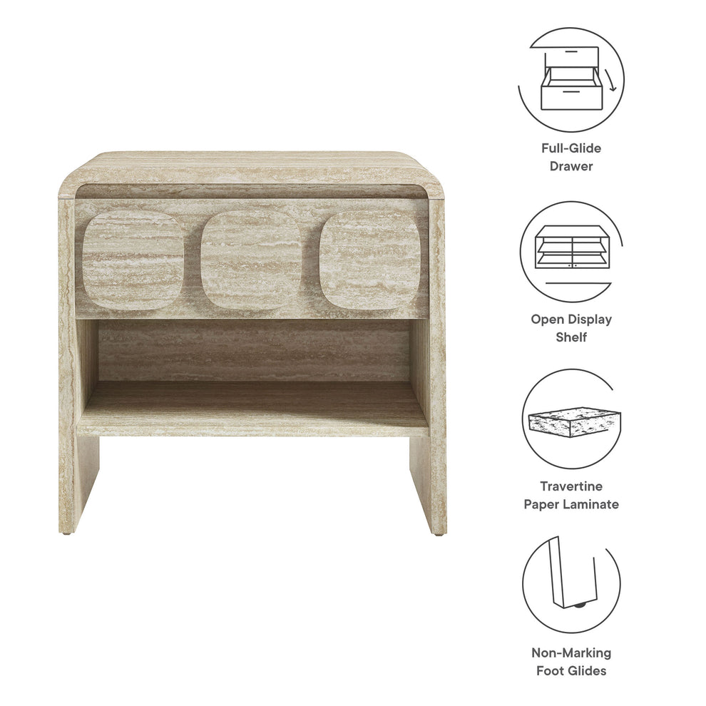 Toscana 1-Drawer Nightstand by Modway | Drawers | Modishstore - 17