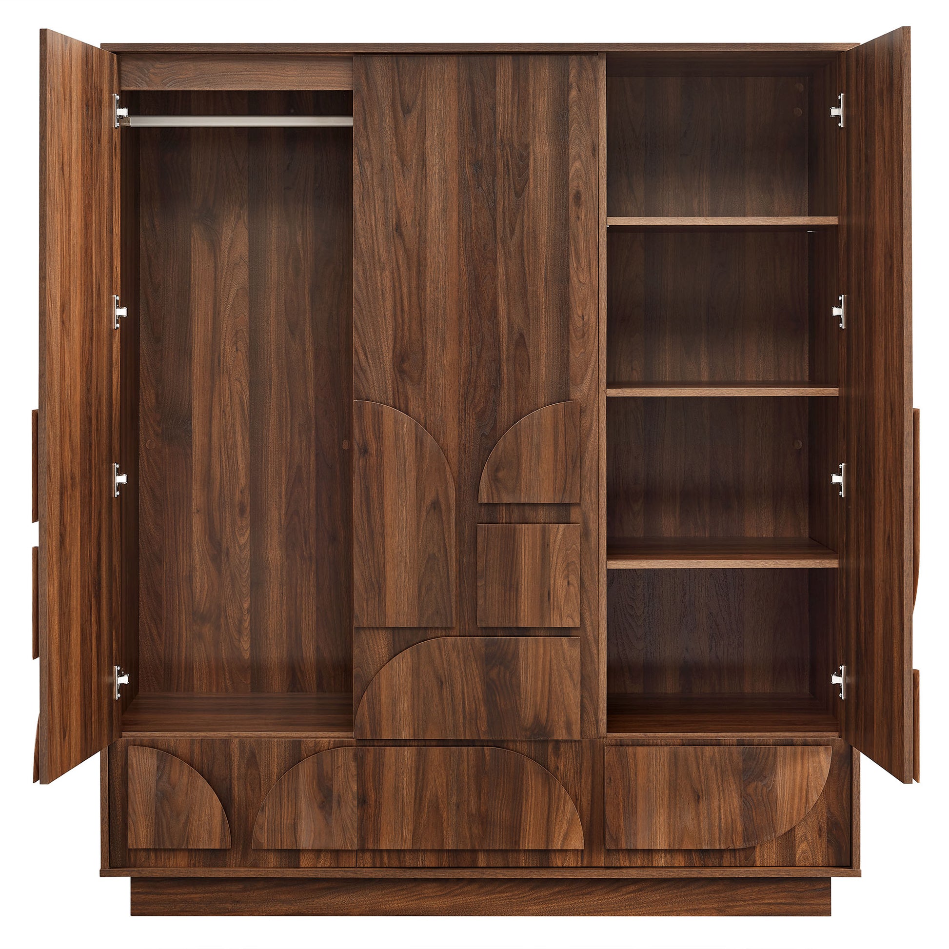Bulwark 3-Door Wardrobe Closet by Modway | Armoires & Wardrobes | Modishstore - 6