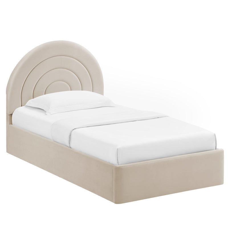 Solana Arched Performance Velvet Twin Platform Bed by Modway | Beds | Modishstore - 2