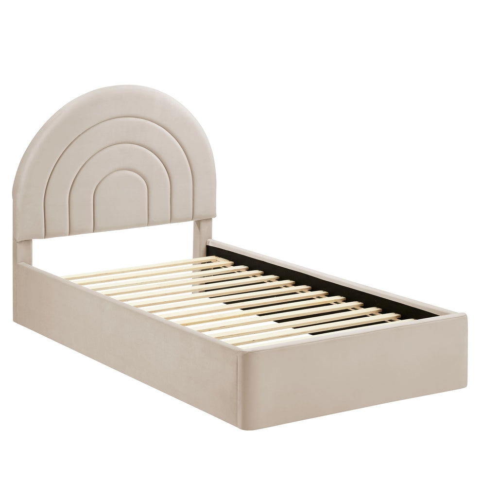 Solana Arched Performance Velvet Twin Platform Bed by Modway | Beds | Modishstore - 3