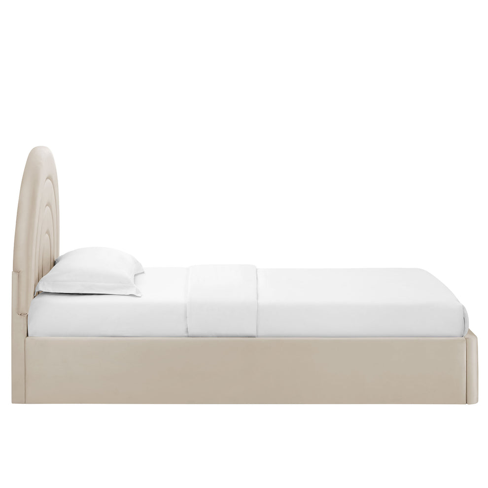 Solana Arched Performance Velvet Twin Platform Bed by Modway | Beds | Modishstore - 4