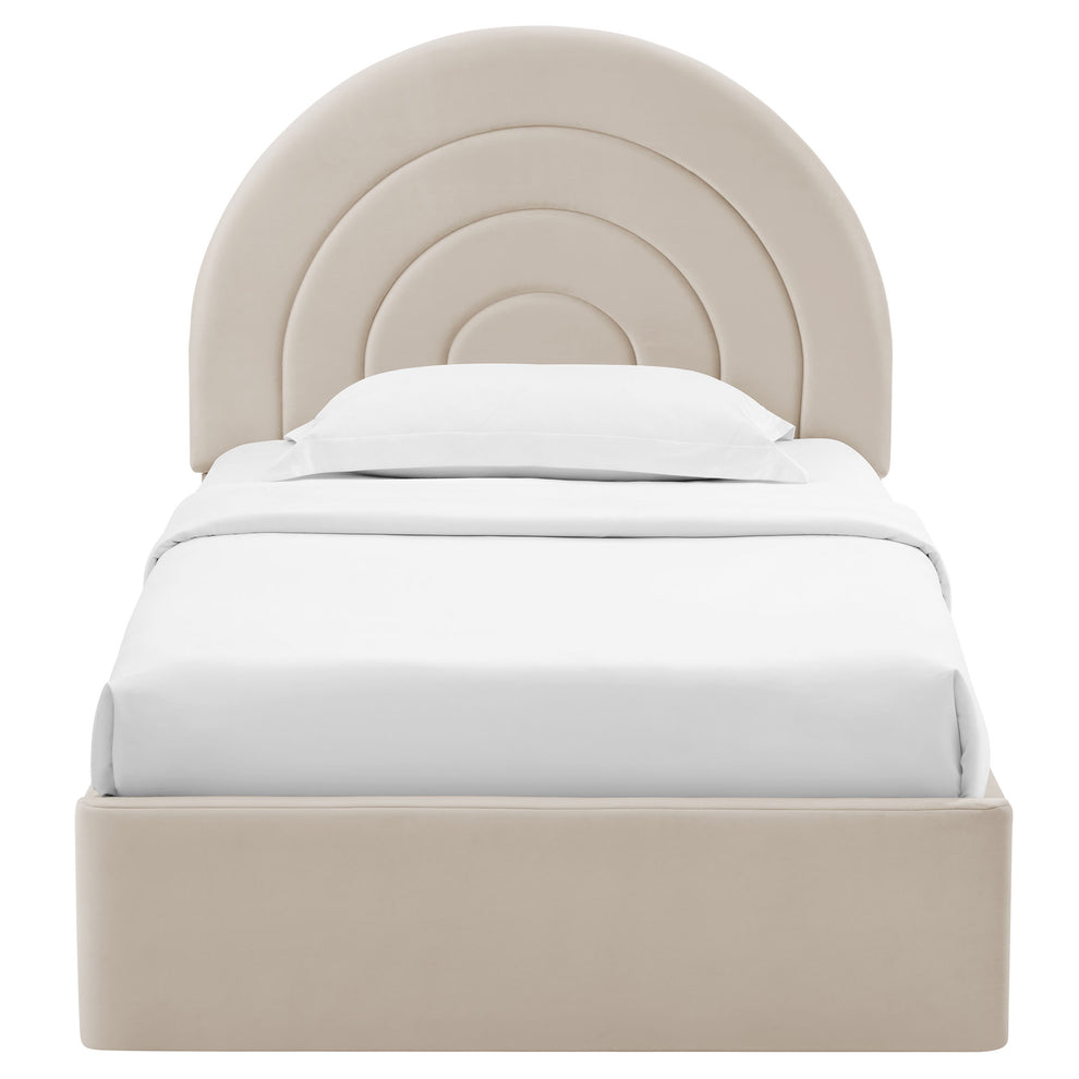 Solana Arched Performance Velvet Twin Platform Bed by Modway | Beds | Modishstore - 5