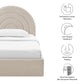 Solana Arched Performance Velvet Twin Platform Bed by Modway | Beds | Modishstore - 8