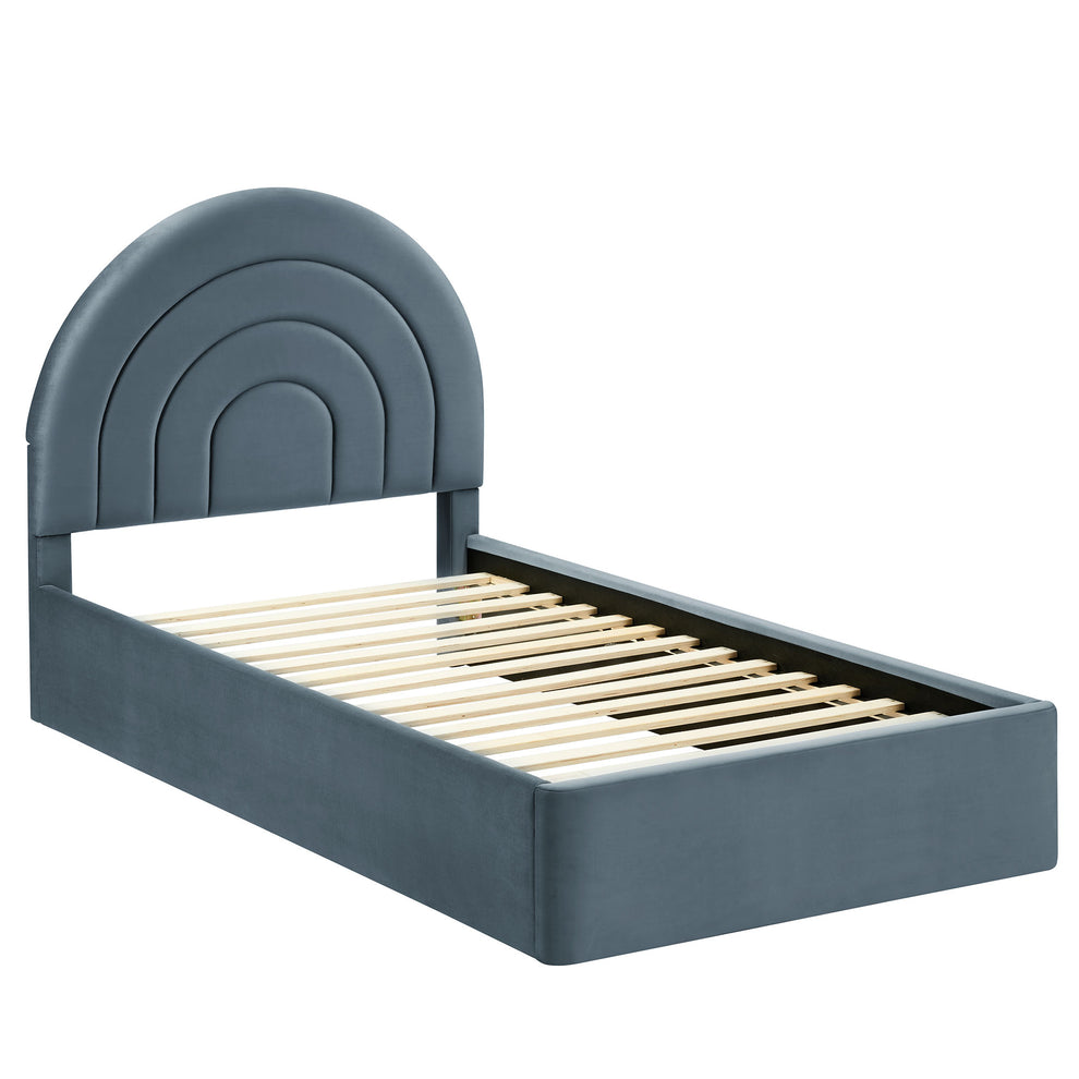 Solana Arched Performance Velvet Twin Platform Bed by Modway | Beds | Modishstore - 11