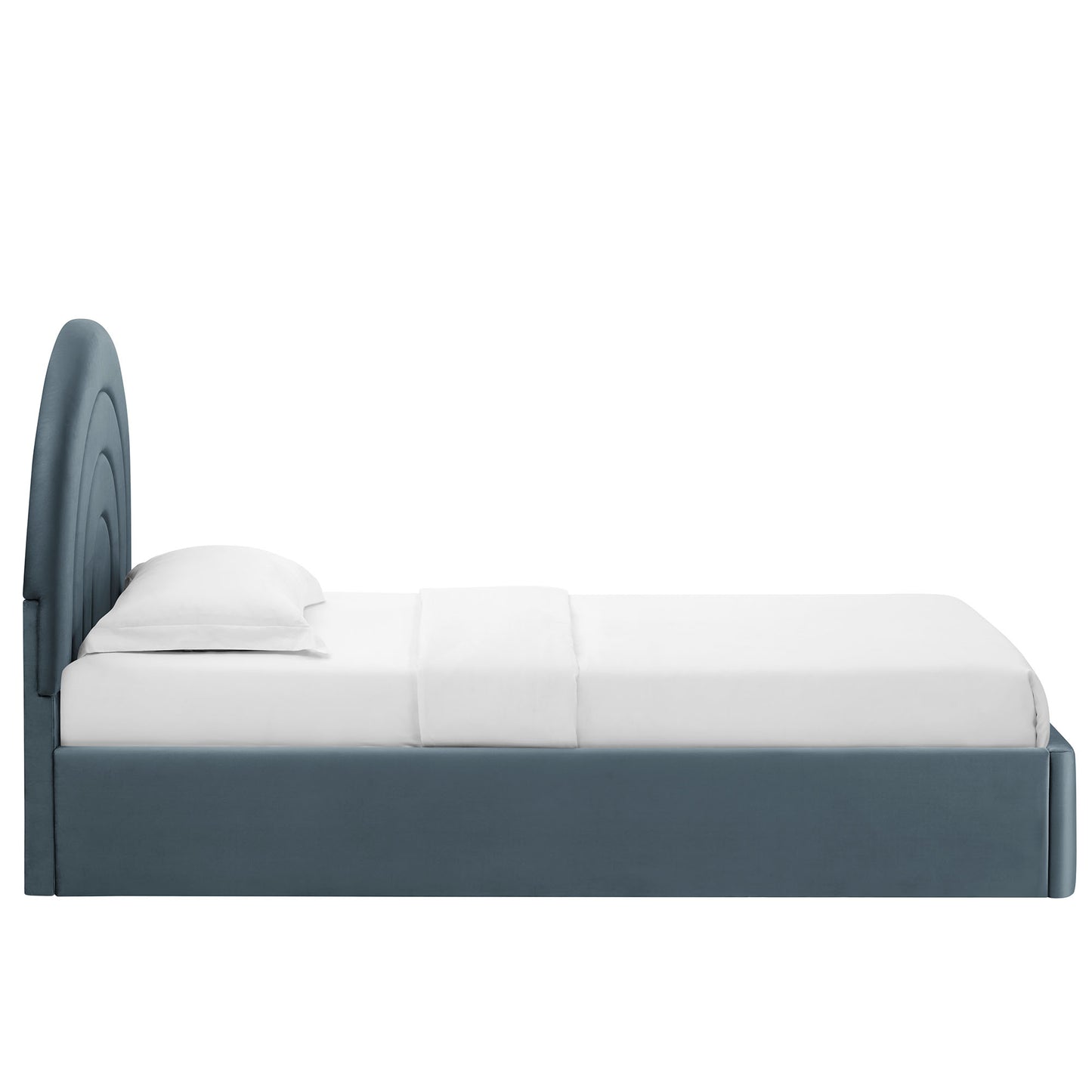 Solana Arched Performance Velvet Twin Platform Bed by Modway | Beds | Modishstore - 12