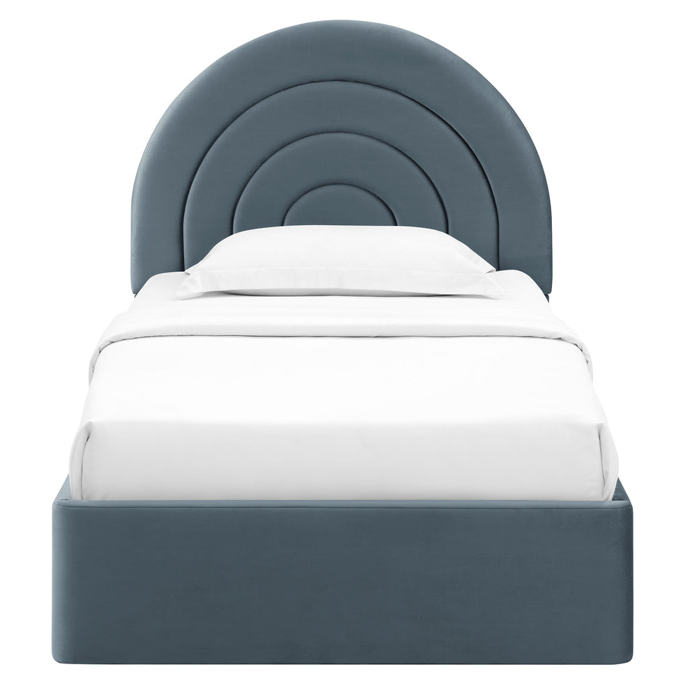 Solana Arched Performance Velvet Twin Platform Bed by Modway | Beds | Modishstore - 13