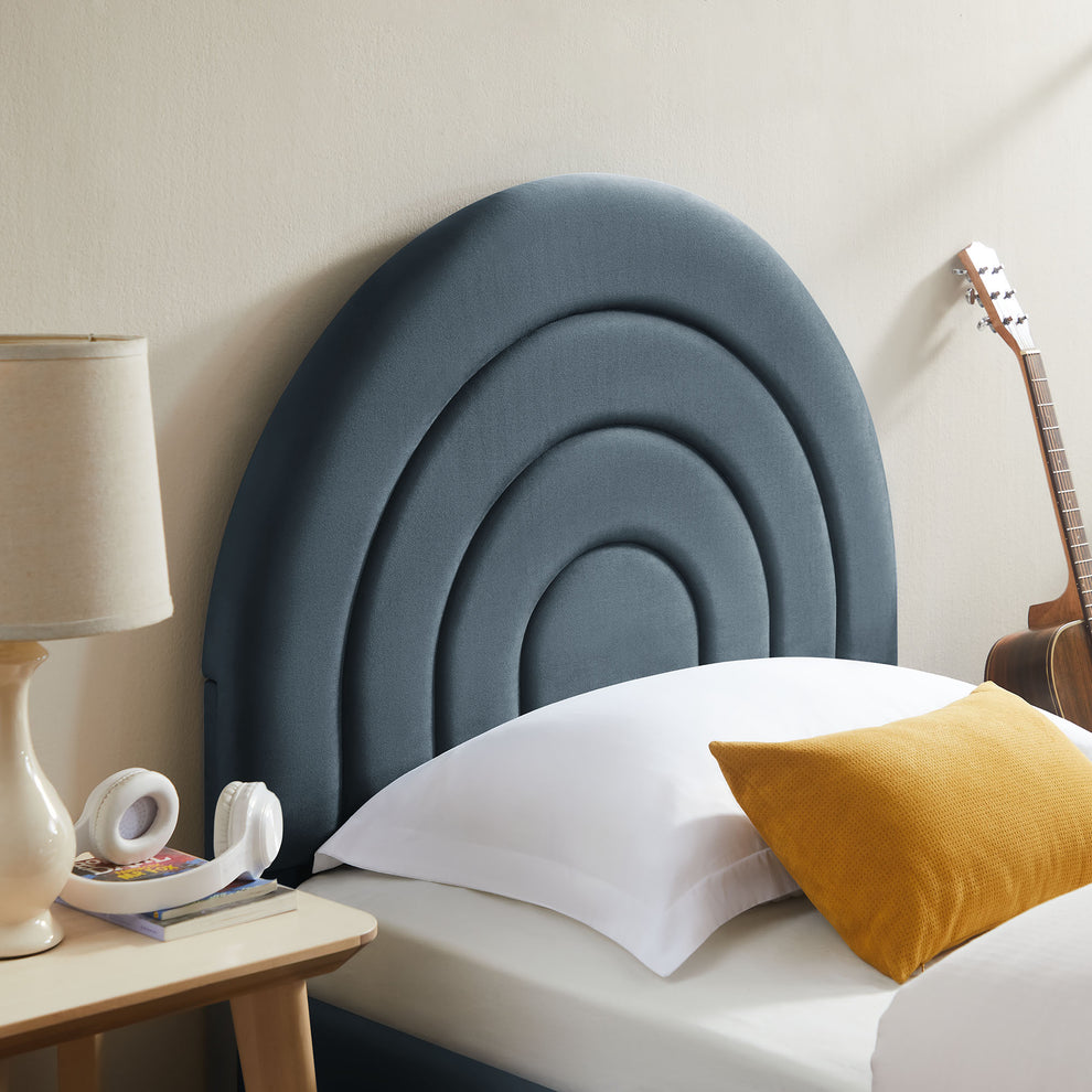 Solana Arched Performance Velvet Twin Platform Bed by Modway | Beds | Modishstore - 15