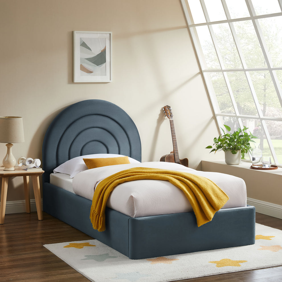 Solana Arched Performance Velvet Twin Platform Bed by Modway | Beds | Modishstore - 16