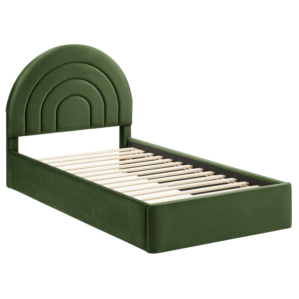 Solana Arched Performance Velvet Twin Platform Bed by Modway | Beds | Modishstore - 20