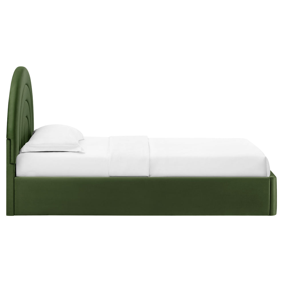 Solana Arched Performance Velvet Twin Platform Bed by Modway | Beds | Modishstore - 21
