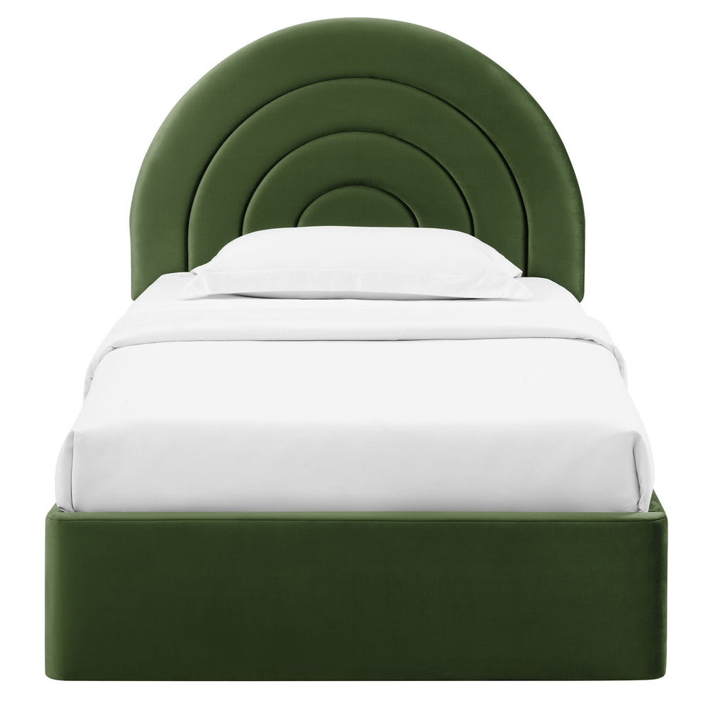 Solana Arched Performance Velvet Twin Platform Bed by Modway | Beds | Modishstore - 22