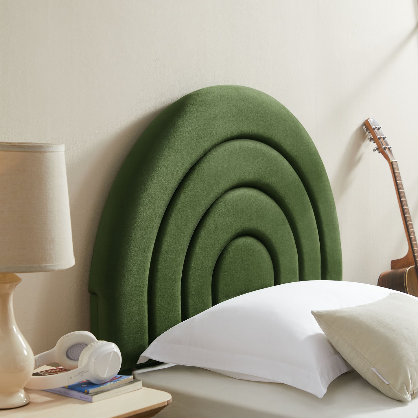 Solana Arched Performance Velvet Twin Platform Bed by Modway | Beds | Modishstore - 24