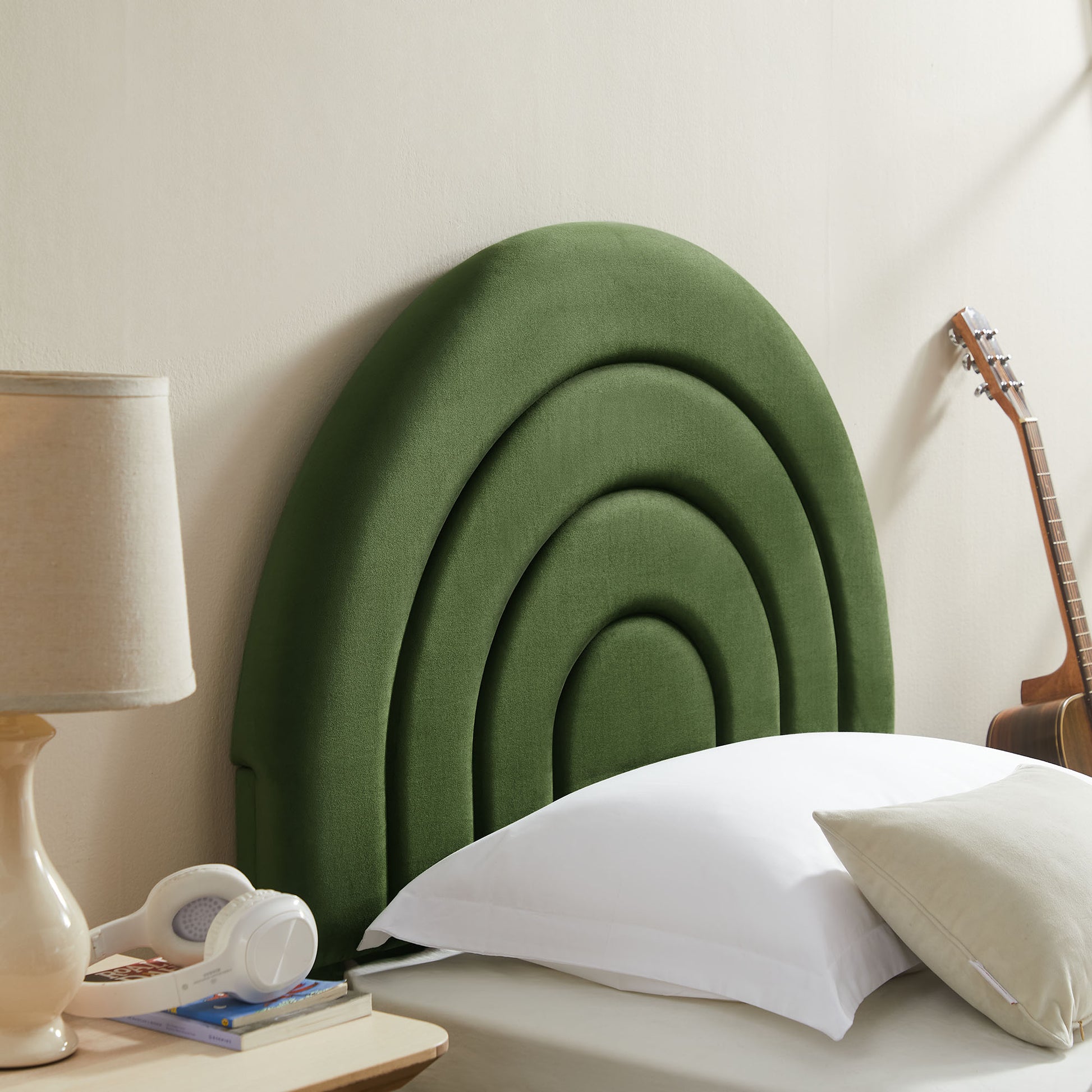 Solana Arched Performance Velvet Twin Platform Bed by Modway | Beds | Modishstore - 24