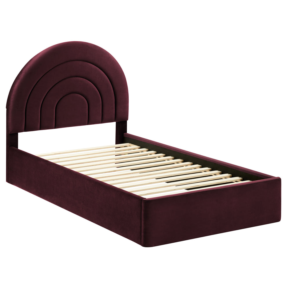 Solana Arched Performance Velvet Twin Platform Bed by Modway | Beds | Modishstore - 29