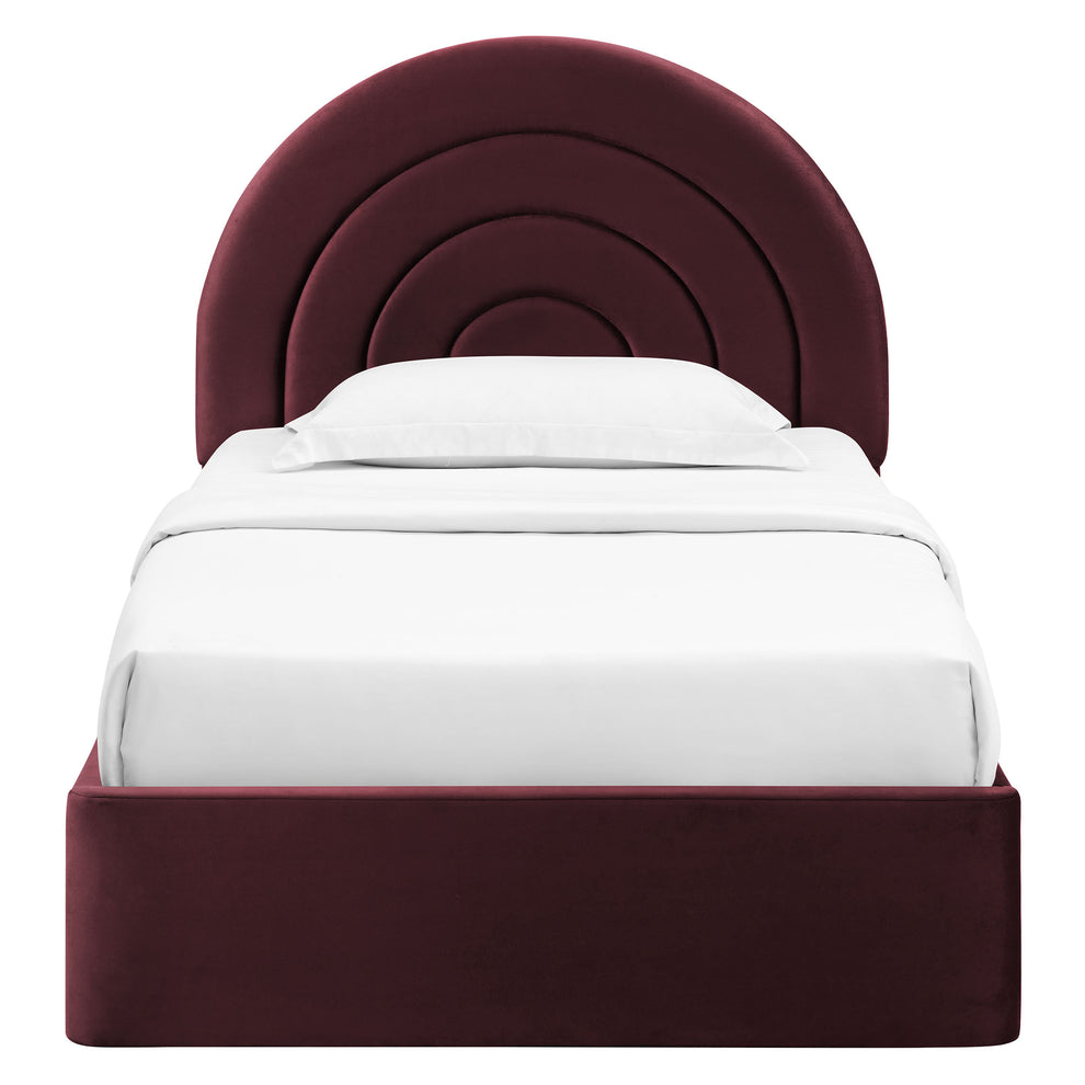 Solana Arched Performance Velvet Twin Platform Bed by Modway | Beds | Modishstore - 31