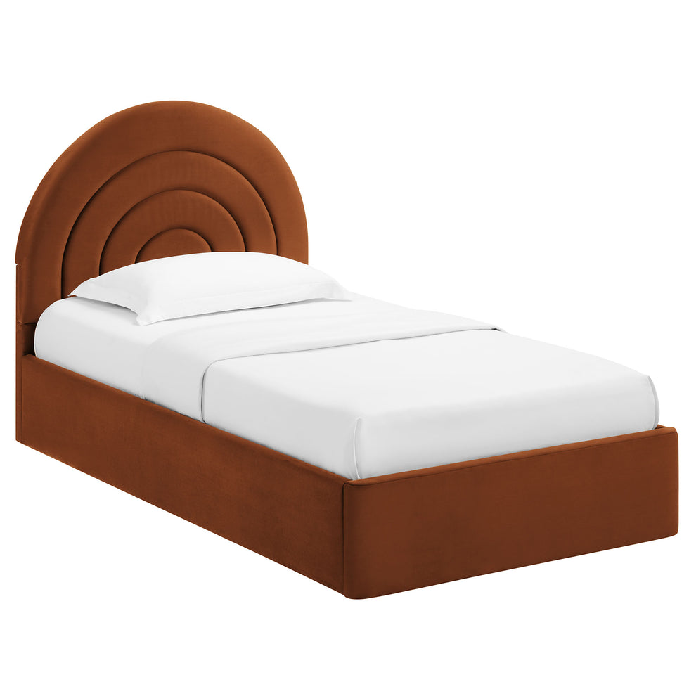 Solana Arched Performance Velvet Twin Platform Bed by Modway | Beds | Modishstore - 37
