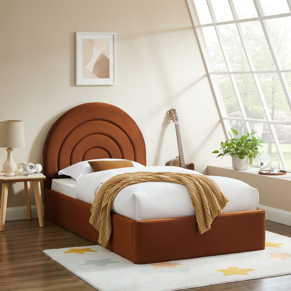 Solana Arched Performance Velvet Twin Platform Bed by Modway | Beds | Modishstore - 43