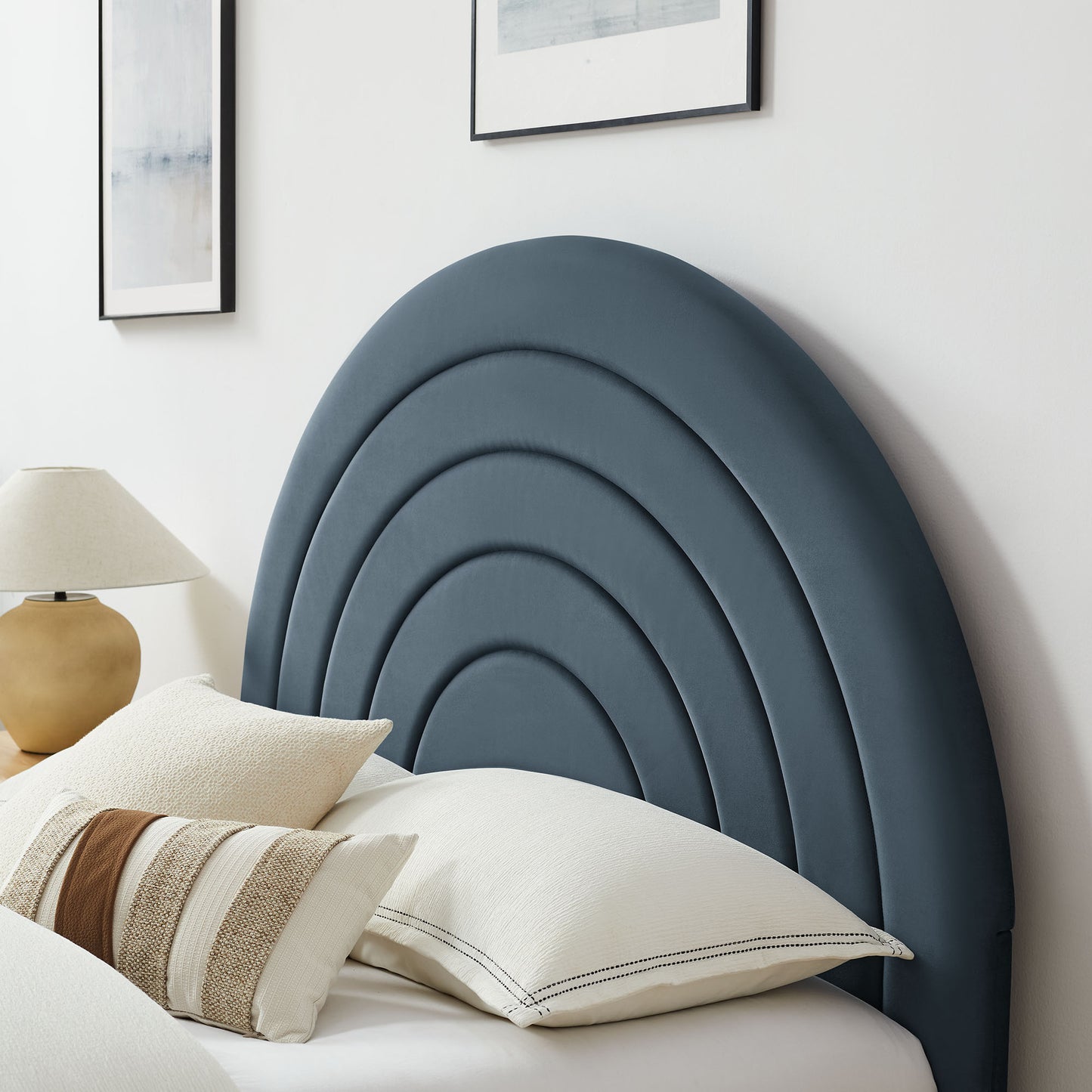 Solana Arched Performance Velvet Full Platform Bed by Modway | Beds | Modishstore - 15