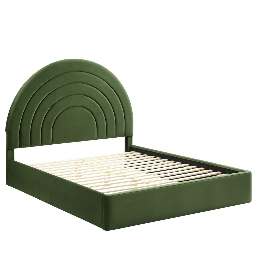 Solana Arched Performance Velvet Full Platform Bed by Modway | Beds | Modishstore - 20