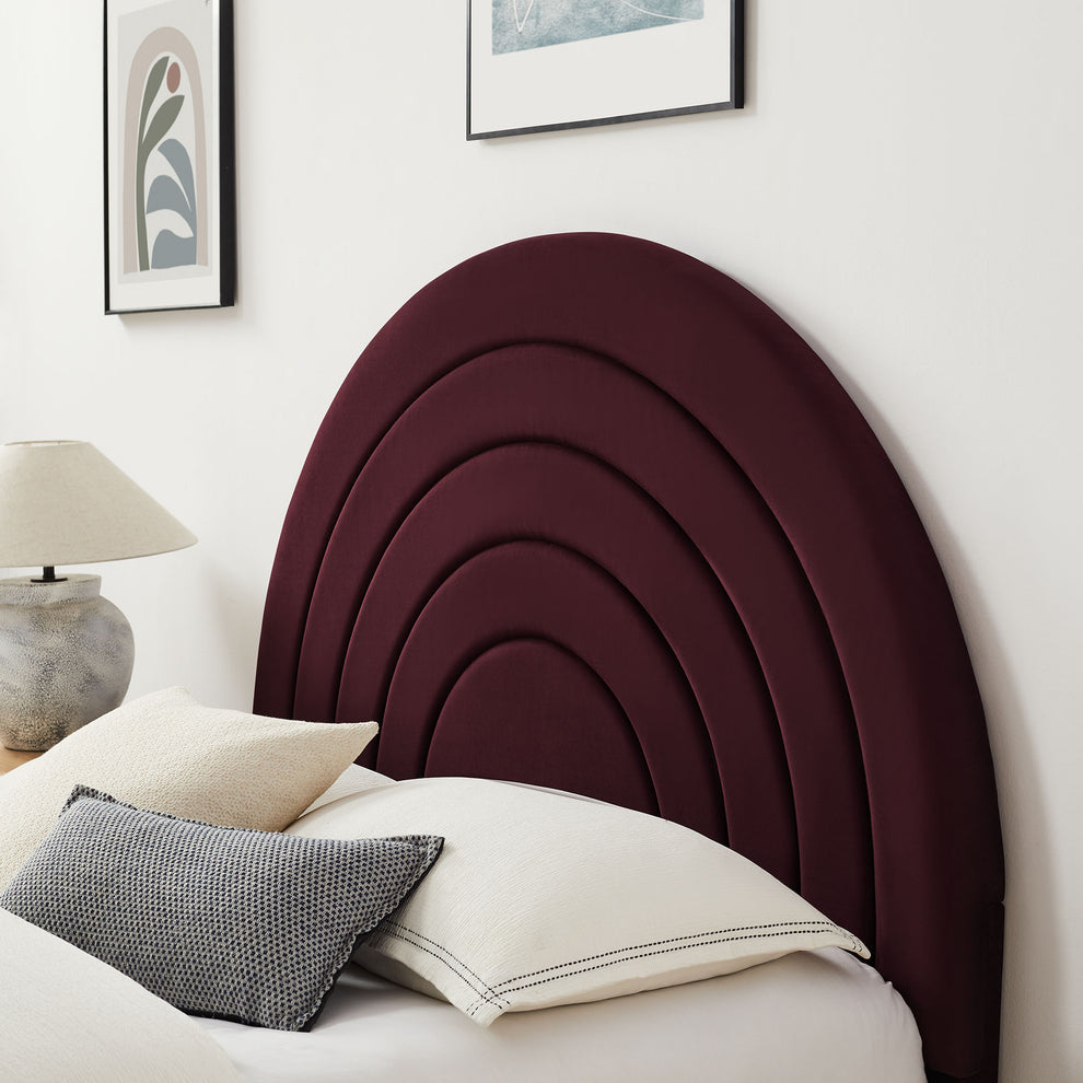 Solana Arched Performance Velvet Full Platform Bed by Modway | Beds | Modishstore - 33