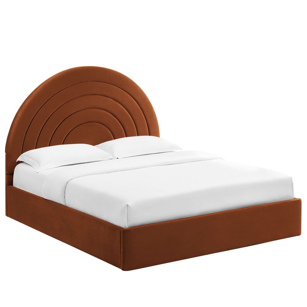 Solana Arched Performance Velvet Full Platform Bed by Modway | Beds | Modishstore - 37
