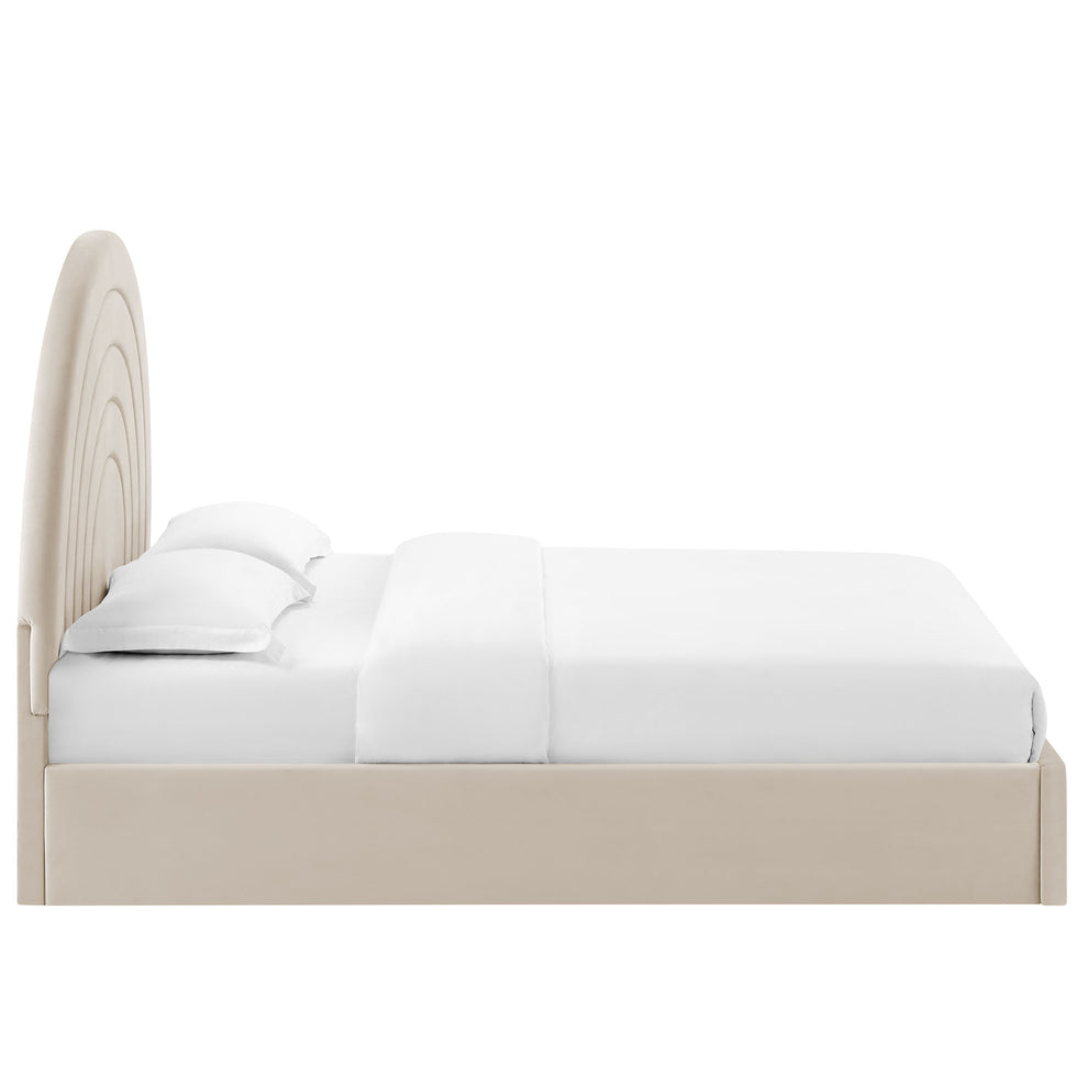 Solana Arched Performance Velvet Queen Platform Bed by Modway | Beds | Modishstore - 4