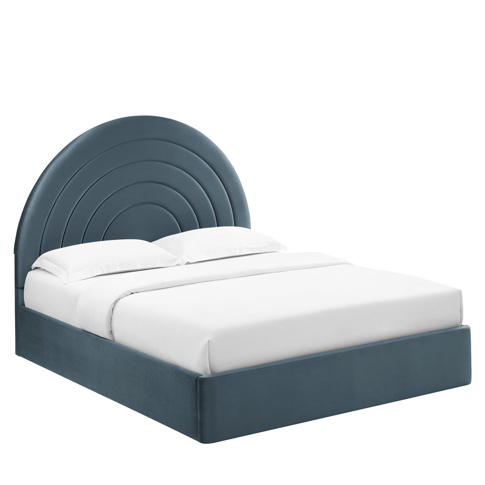 Solana Arched Performance Velvet Queen Platform Bed by Modway | Beds | Modishstore - 10